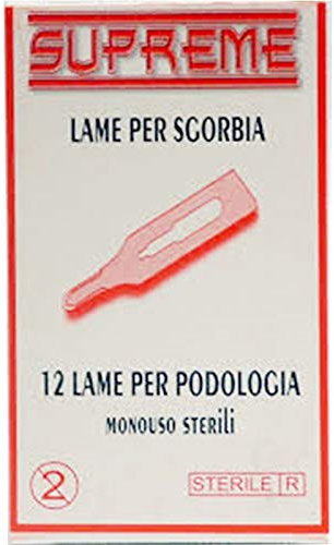 SUPREME LAME PER SGORBIE MONOUSO STERILI 12 PEZZI N.15