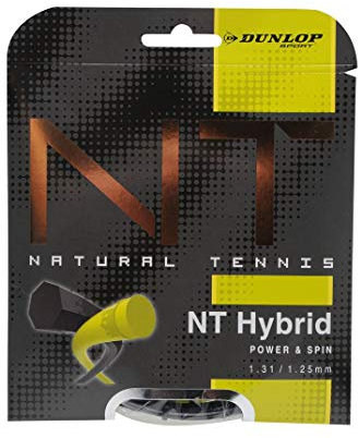 Dunlop Tennis String Revolution NT Hybrid 1.31/1.25 schwarz/gelb 12m Set