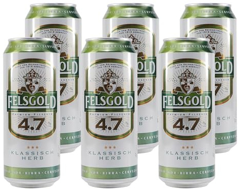 Felsgold Pilsener - Pils Bier 4,7 % Vol. - 24 x 0,5 Liter Dosen inkl. Pfand