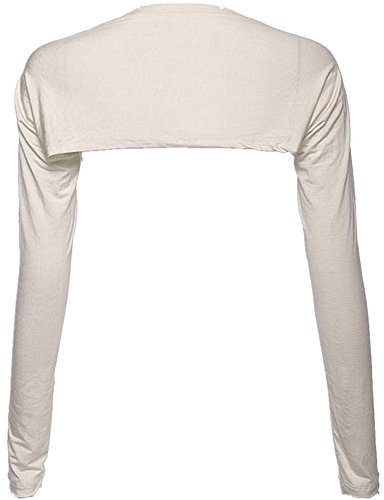 YEESAM Bolero Shrug Womens Long Sleeved Bolero-style Arm Sleeves - Hijab Accessories (beige)