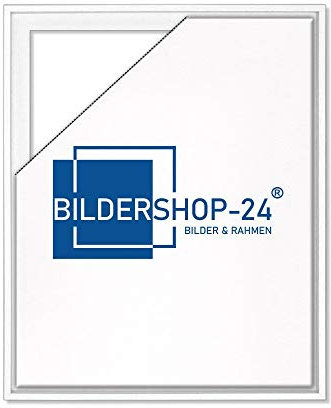 Bildershop-24 Schattenfugenrahmen Hamburg für Leinwände und Keilrahmen 100x150cm Weiß (matt lackiert)