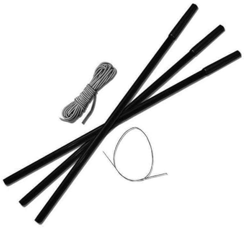 TentSpares - Trespass Go Further Prem 4 Tunnel Fibreglass Tent Pole Repair Kit, Tent Pole Replacement, Tent Poles, Camping Essentials