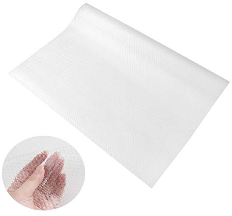 JIHUOO 200 x 40 cm Non-Slip Waterproof Cabinet Shelf Drawer Liner Clear Fridge Liners Mat Table Cover