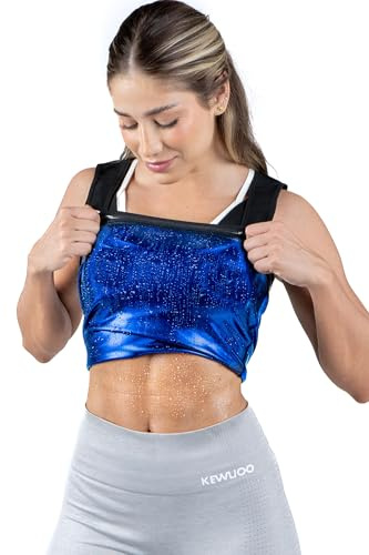 Kewlioo Women's Heat Trapping Pullover Sweat Enhancing Vest - Comfortable Sauna Suit Shirt Vest - for Women Gym Workout Yoga, Black, XXL/3XL