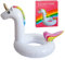Schwimmtier aufblasbar Einhorn Luftmatratze Luma Badeinsel Badezubehör (1 x Schwimmtier Einhorn)
