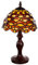Lampe im Jugend-Stil 8 Zoll Libelle, edel, Rose Dekorationslampe, Mosaiklampe, Glaslampe, Leuchte,Tischlampe, Tischleuchte (Tiff 156)