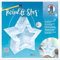 Ursus 18770005 - Twinkle Star Schnee, Bastel-Set für einen Stern, der als Laterne oder Deko-Licht genutzt werden kann, ideal für Sankt Martin, Lampion-Umzug oder als herbstliche Dekoration
