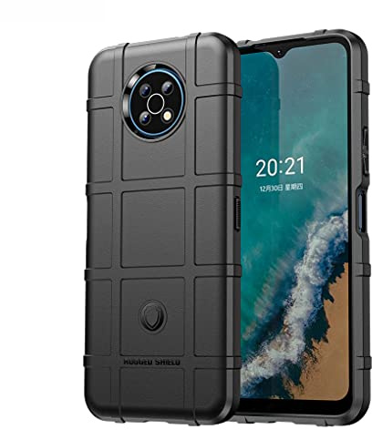SEAHAI Hülle für Nokia G50, [Fallschutz, rutschfest] Militär-Case Ultra-dünne Stylische Schutzhülle, Hochwertiges Weiche TPU Silikon Stoßfest Handyhülle für Nokia G50 - Schwarz