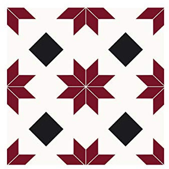 Oedim Pack 30 Vinilos Adhesivos para Suelo Orion Color Rojo, 30x30cm, Vinilo Ecológico, Vinilo Mate, Autoadhesivos para Decorar o Renovar el Suelo.-