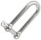 DERING Schäkel Edelstahl 6 mm Lang Form 2 Stück Drahtseil Seil Verbinder
