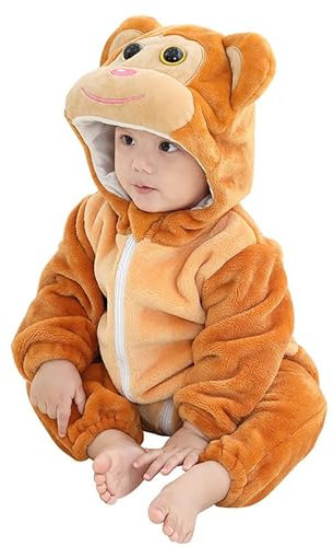Kdtoll Gigoteuse Hiver Bébé Gigoteuse a Pied Gigoteuse avec Jambes Animal Sac de Couchage Manche Longue avec Chapeau Unisexe pour Fille et Garçon 18-24 Mois