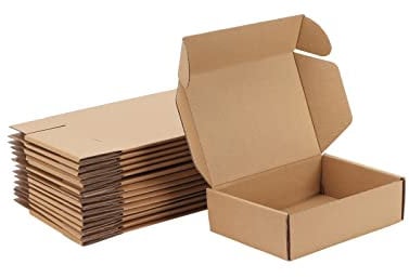 HORLIMER 20 Pack Small Cardboard Boxes, 7x5x2 inches Brown Corrugated Shipping Boxes, Packaging Boxes for Mailing, Business