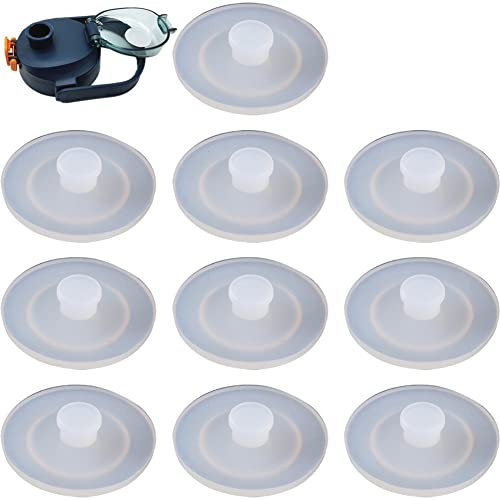 Haowul 10 Pcs Silicone Water Bottle Lid Plug Non Spill Bottle Lid Plug Silicone Straw Hole Grommets Dust- Proof Plugs Cap Protector