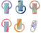 SAVITA 5pcs Data Cable Protector, Silicone Cord Saver Cute Silicone Data Cable Winder 2 In 1 Data Cable Protector Anti-Break Data Cable Protective Cover (Colorful)