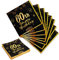 Yiran Servietten 60 Geburtstagsdeko,Mann Frau Servietten 20 Stück Schwarze Gold Happy Birthday Servietten 33cm x 33cm Papierservietten Party Supplies Tischdekoration Geburtstag Feiern Party Jubiläum