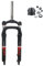CDHPOWER Bike 26 x 4 Fat forcella ammortizzata 26 Fat pneumatico 4 w/1-1/8 combo sterzo, freno a disco, nero (pneumatico nero 26 * 4)