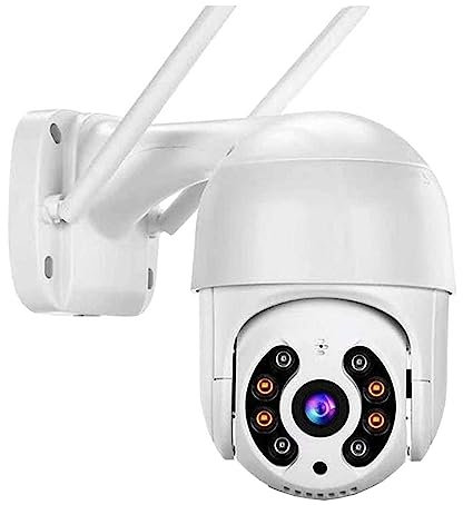 Cámara Inalámbrica Para Exteriores 8MP 4K Cámara PTZ HD 1080P Color Visión Nocturna WiFi Cámara IP Para Exteriores 5MP Ai Seguimiento Automático Cámara De Vigilancia CCTV ICsee ( Size : 8MP NO Card )