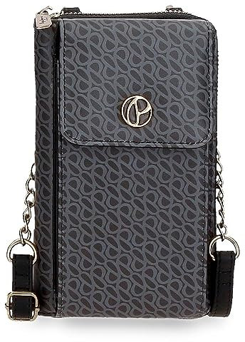 Pepe Jeans Megan Portafoglio di Diverse Dimensioni in Ecopelle - Rosa, Nero e Cammello, Taglia Unica