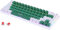 abucow 68-key mechanical gaming keyboard with colorful backlight and white-green keycap - Premium typing and gaming experience on PC and Mac with red switch (White-Green)