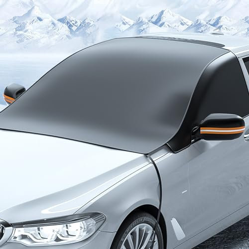 KLUFO Auto Winter Frontscheibenabdeckung für VW T-ROC SUV 2017 2018 2019 2020 2021 2022 2023+, Fenster gegen Schnee, Frost, UV-Schutz Eisschutzfolien Auto Zubehör