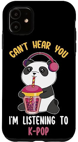 Ich kann dich nicht hören Ich höre Kpop Merch Music Lover Hülle für iPhone 11