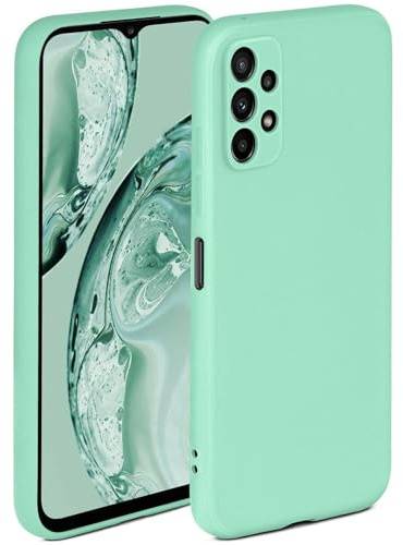 ONEFLOW Soft Case für Samsung Galaxy A23 (4G) Hülle aus Silikon mit Kameraschutz, Silikonhülle mit erhöhtem Schutz fürs Display, Backcover Schutzhülle, weiche Handyhülle, Mint