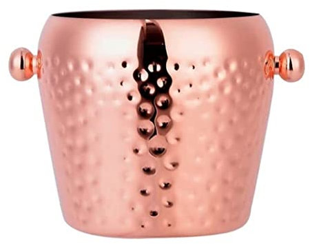 OUYUE Ice Bucket Ice Bucket Stainless Steel Wine Champagne Ice Bucket Refrigerated Bucket Wine Bucket Ice Tub Champagne Bucket(Rose gold,1L)