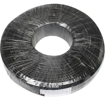 AIRUIXI Cavo fotovoltaico Rotolo da 200 Metri Quadrati da 6,0 mm, Cavo Solare fotovoltaico 10 AWG, Colore Rosso, Cavo fotovoltaico XLPE(Black)