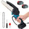 6 Zoll Akku Kettensäge, Ersatz für Makita DUC101Z Akku-Astsäge，Einhand Kettensäge, mit 2 x 5500mAh Akku, Kleine Handkettensäge zum Schneiden von Bäumen, Astscherenschneiden, Haushalt und Garten