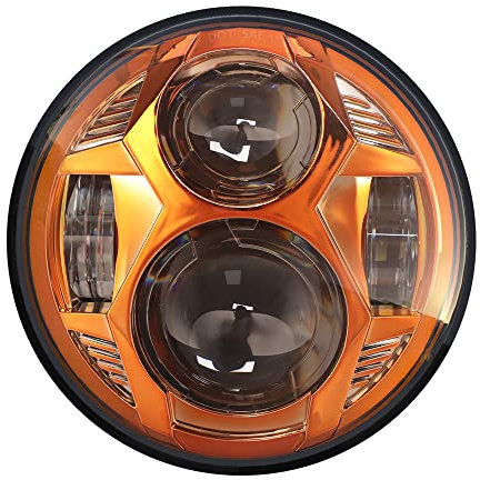 LED Motorrad Scheinwerfer für Indian Scout Bobber/Sixty 1130 Sportster XL 883 1200 14.5 cm Weiß Fern- Abblendlicht