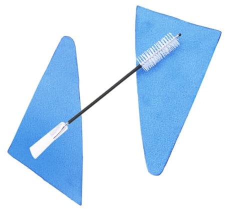 Vaguelly 1 Satz Reinigung von Blasinstrumenten Mundharmonika Stand Hilfe Musical Musik reinigungsbürste klarinetten putztuch Zubehör für Klarinette Flötenreiniger für den Haushalt Nylon