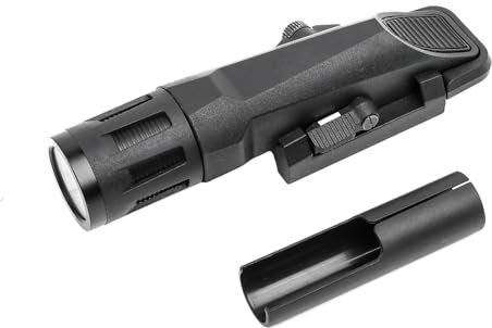 GLECTICAL WML Mini Linterna, 400 Lumens, 3 Modos Constante/Emergencia/Estroboscópico Defensivo, Linterna Táctica para 20MM Picatinny Rail System