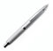 JINHAO 10 Press Fountain Pen Retractable Metal Pen with Ink Converter (Extra Fine Nib, Silver Stripe)