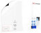 ALLboards Whiteboard Folie, 60x40 cm Magnetisch Selbstklebend Weißwandtafel Folie, einschließlich 2 Marker, 4 Magneten und Whiteboard Schwamm, Wandfolie für glatten Oberflächen in Schule Büro Haus