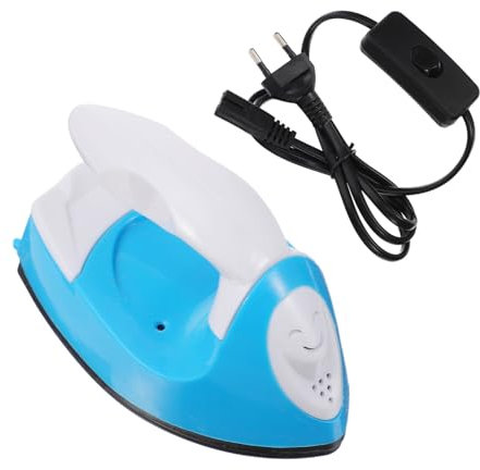 Gatuida Mini Ferro Da Stiro Termopressa Accessori Per Il Trasferimento Di Calore Macchina Per Progetto Vinile Pressa Per Ferro Da Stiro Macchina Per T-shirt Fai Da Te Blu Addominali