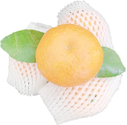 Pochette en mousse filet, Lot de 100 filets en mousse for fruits, protection antichoc for pommes et fraises(22x10cm)