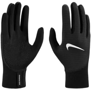 NIKE Men's Therma-Fit Pacer Sphere Midweight Running Gloves, Winter Training Gloves, Warm