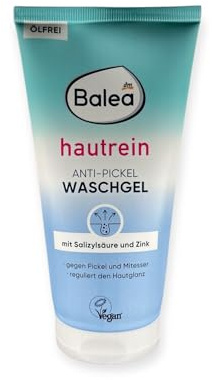 Balea Hautrein Anti-Pickel Waschgel – Gesichtsreinigung mit Salicylsäure & Zink – Ölfrei, Vegan – Gegen Pickel & Mitesser