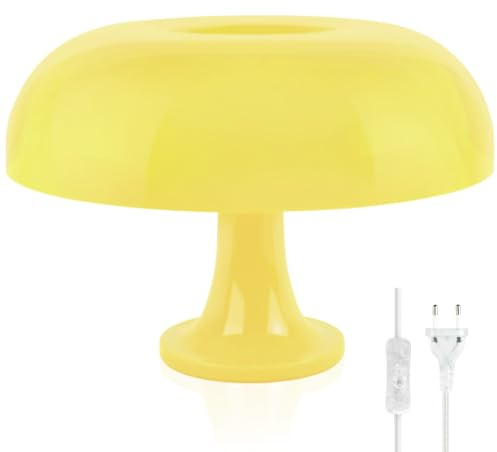 Baladais Pilz Lampe, Pilz Lampe,Mushroom Lamp Für Raum Ästhetische Moderne Beleuchtung Für Schlafzimmer Kühle Retro Wohnzimmer Dekor (Gelb)