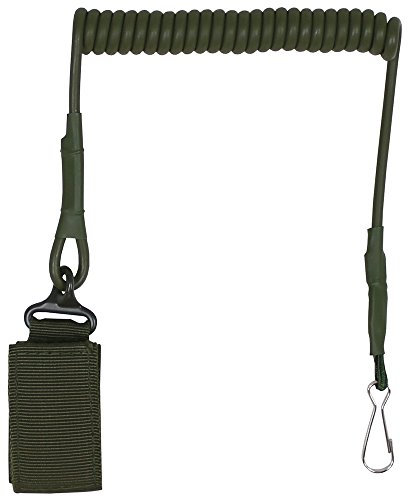Sicherheitsband für Pistole, oliv, mit Karabiner