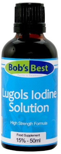 Lugol's Iodine Solution - 15% - 50ml - Essential Mineral Supplement & Topical Antiseptic, High Strength Formula, Alcohol Free, No Additives, Vegan & GMO Free