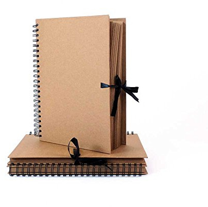 Seawhite Hardback Wiro Kraft Display Book A4