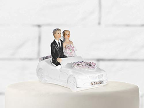 PartyDeco Cake Topper für Mühle, Weiß und Ende, PF25