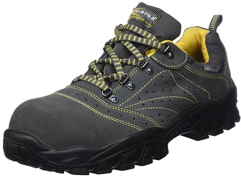 Cofra NT090-000.W47 NEW TIGRI S1 P SRC Sicherheitsschuhe, Anthrazit/Gelb, Größe 47