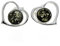 SilverAmber Jewellery UK - 925 Sterling Silber mit baltischem Grüner Bernstein - Herz Ohrstecker - 5948G