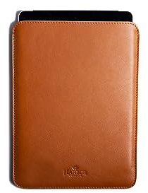 Harber London - Slim Leather tablet and e-reader Sleeve Case - iPad Mini 1/2 / 3 & 4 | Tan Colour | Handcrafted with Durable, Eco-Certified Materials