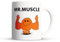 Lewistons-Of-London Mr Men Muscle Gym Workout Fit Fitness Little Miss Weights Diät Lustig Humor Arbeit Scherz Kaffee Tee Geschenk Neuheit Büro Chef Keramik Weiß Tasse 325 ml Tasse