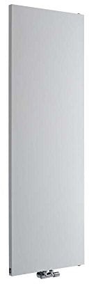 Milano Riso White Vertical Single Flat Panel Radiator - 1800mm x 600mm