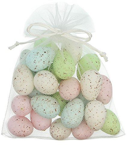 FRANK FLECHTWAREN Deko-Ei Pastell im 24er Set