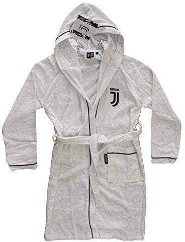 hermet Juventus 96330902131 Accappatoio, 100% Cotone, Bianco, 40 x 30 x 8 cm
